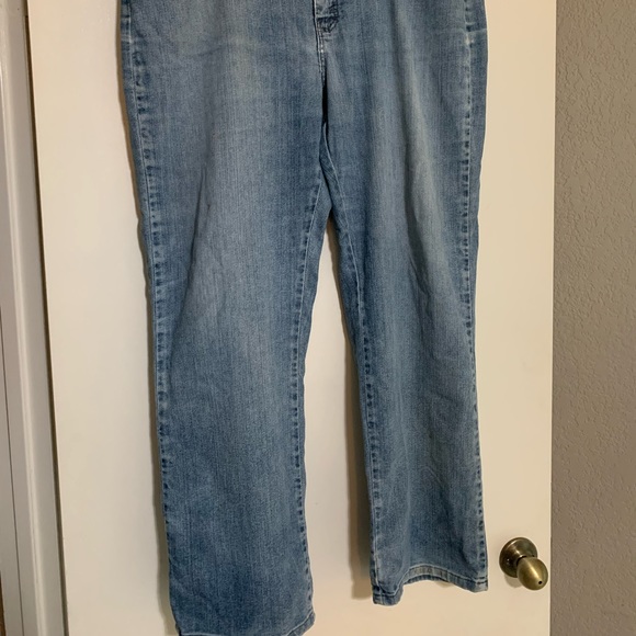 Lee Denim Jeans Light Wash Straight Leg Size 14 Short - Picture 2 of 3